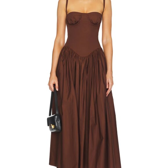 REVOLVE Dresses & Skirts - Revolve x Tularosa Emma Midi Dress - Chocolate Brown
